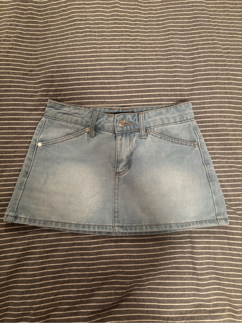 Mini denim skirt